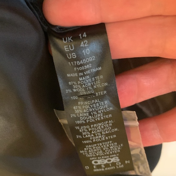 ASOS Houndtooth Winter Coat - Picture 3 of 7